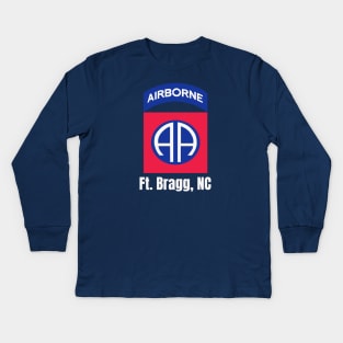 82nd Airborne Ft. Bragg Kids Long Sleeve T-Shirt